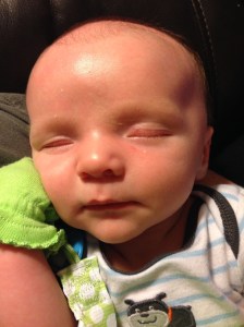 Our grand son one month old