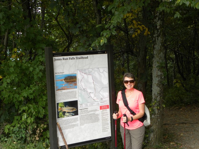 Trailhead for Jones Run Falls