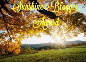 Sunshine Blogger Award