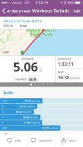 Using Map My Walk app