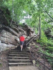 The TumbleLees Back up the stairs!