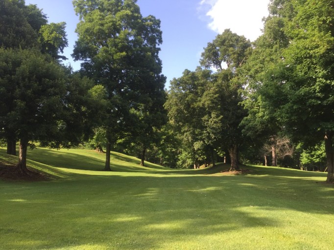 The view from the walking trail as I left the campground 