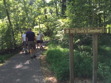 Walking with a Ranger as he gives more historical information.