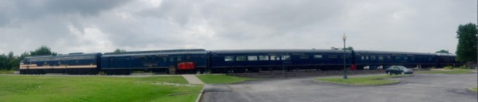 The train cars we toured inside.
