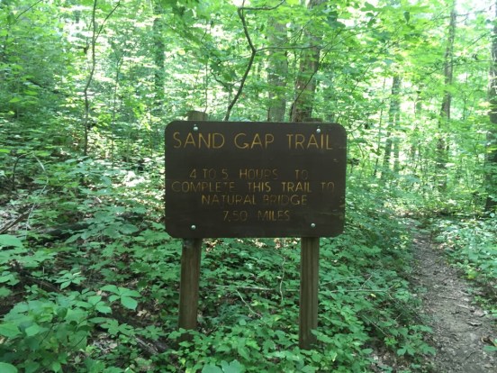 I walked up and around the sign to just check out the trail. It looked wonderful....maybe one day.
