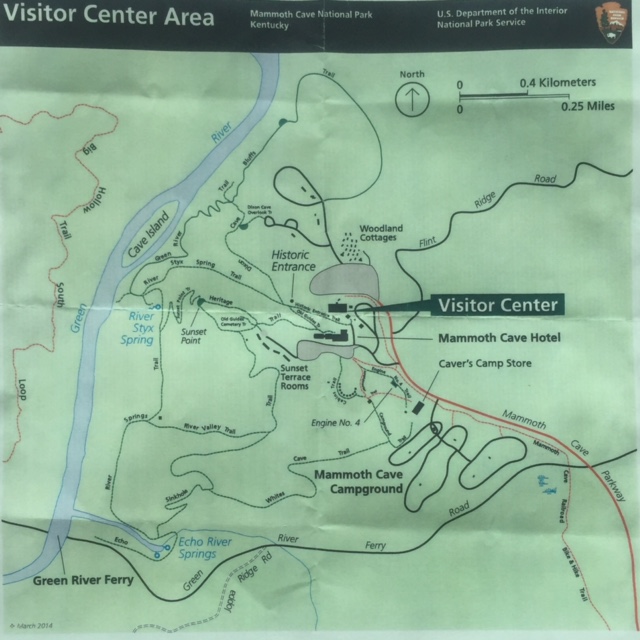 Map of the trails around the Visitor Center. We could have spent another day or two here. 