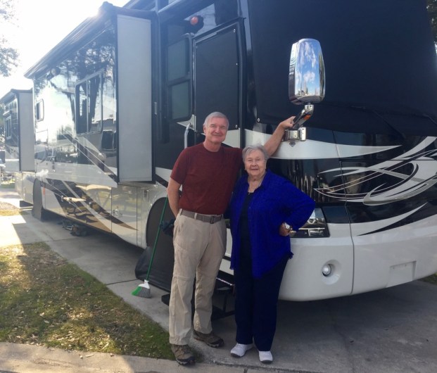 Bill and mom. See the shiny wash and wax job?