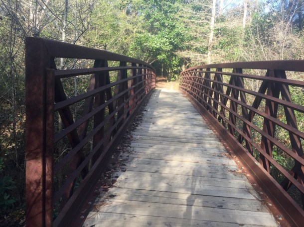 There were a few bridges to cross over small rivers.