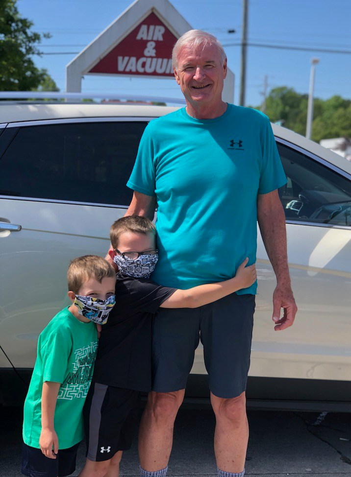 Bill picks up the boys!